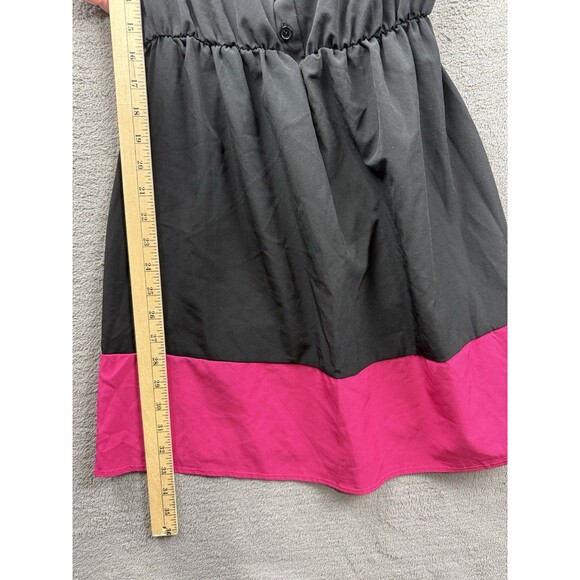 2b bebe dress Balck & Pink Color Block Dress Tank M - Picture 4 of 7